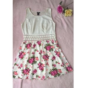White Sunflower Dress